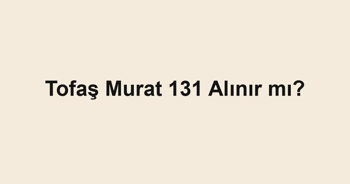 ikinci el araba