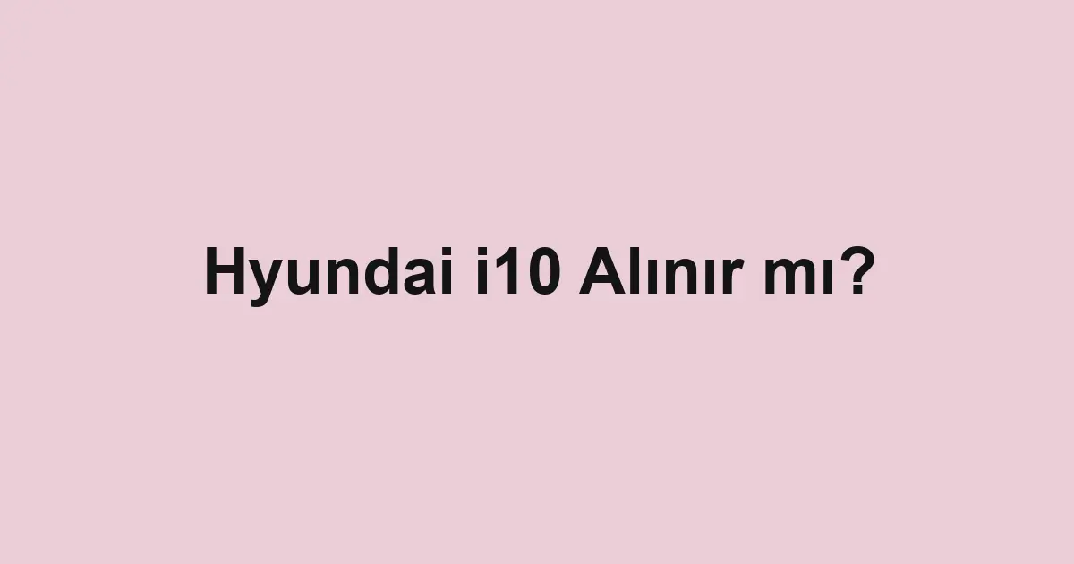 ikinci el araba