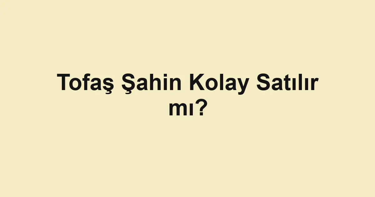 ikinci el araba