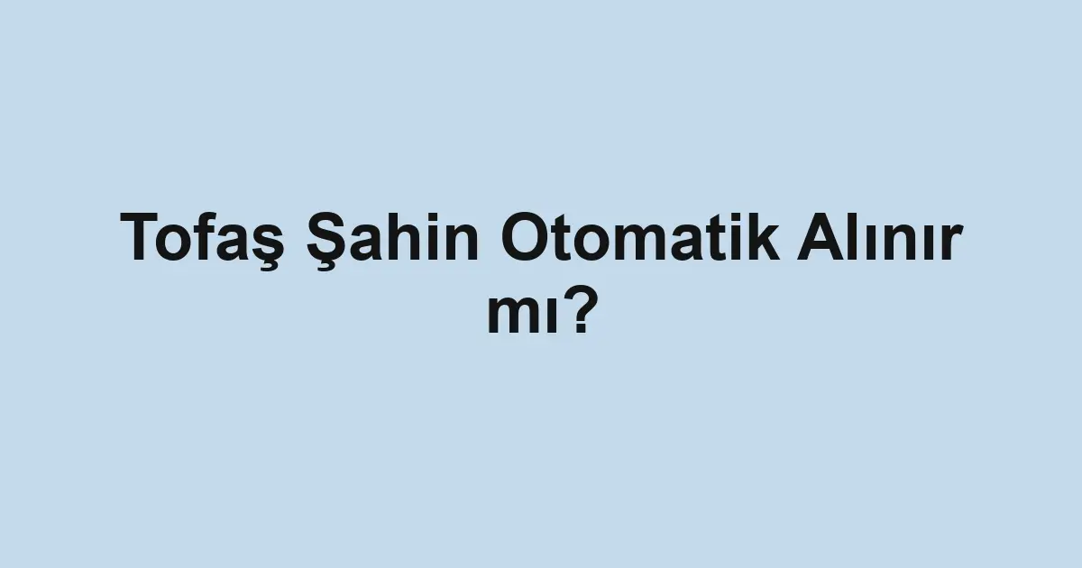 Satılık araba