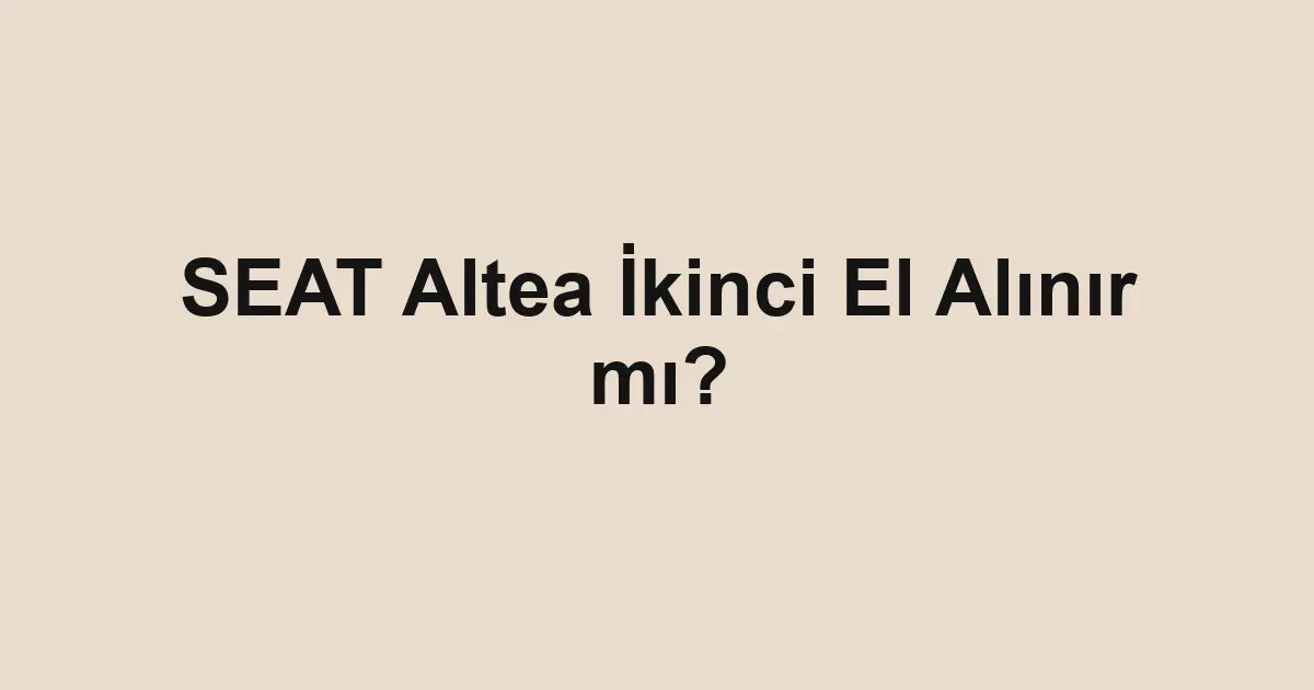 Satılık araba