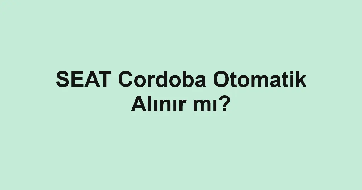 Satılık araba