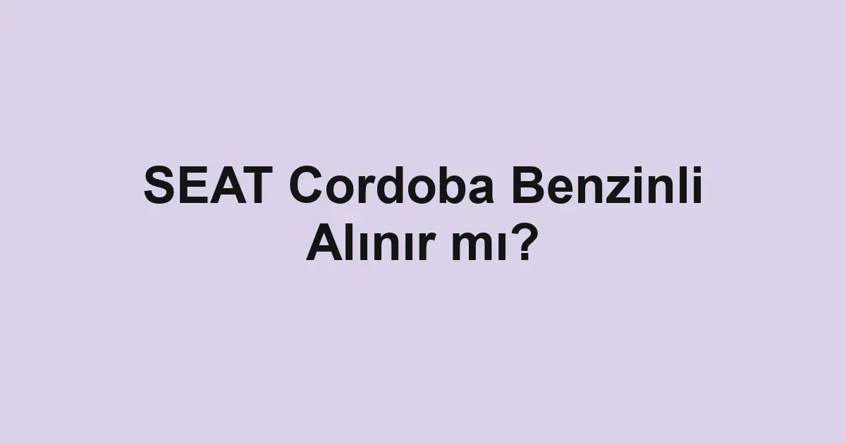 Satılık araba