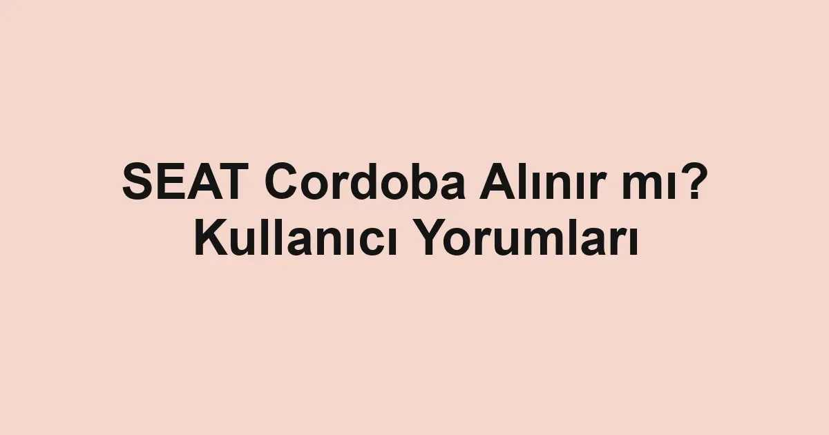 Satılık araba