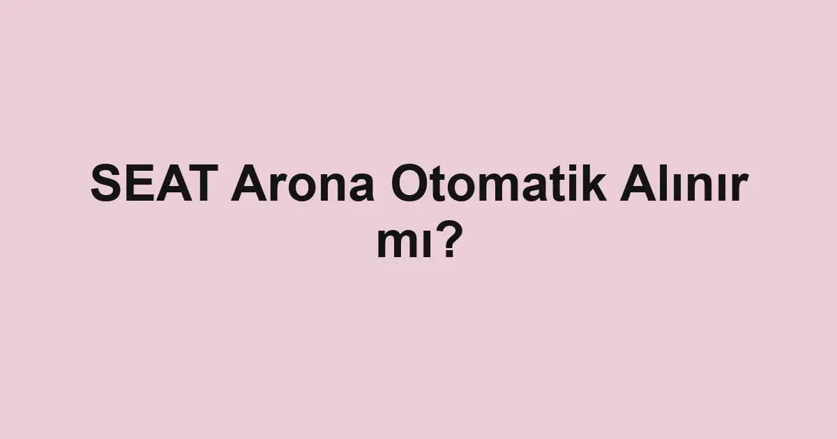 Satılık araba