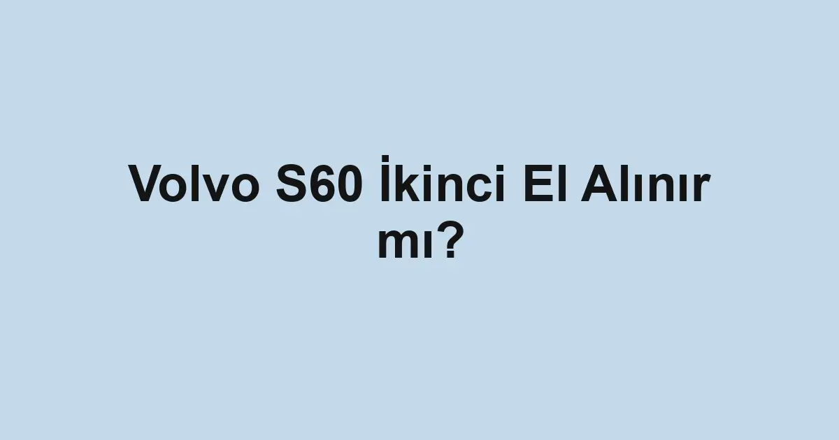 Satılık araba