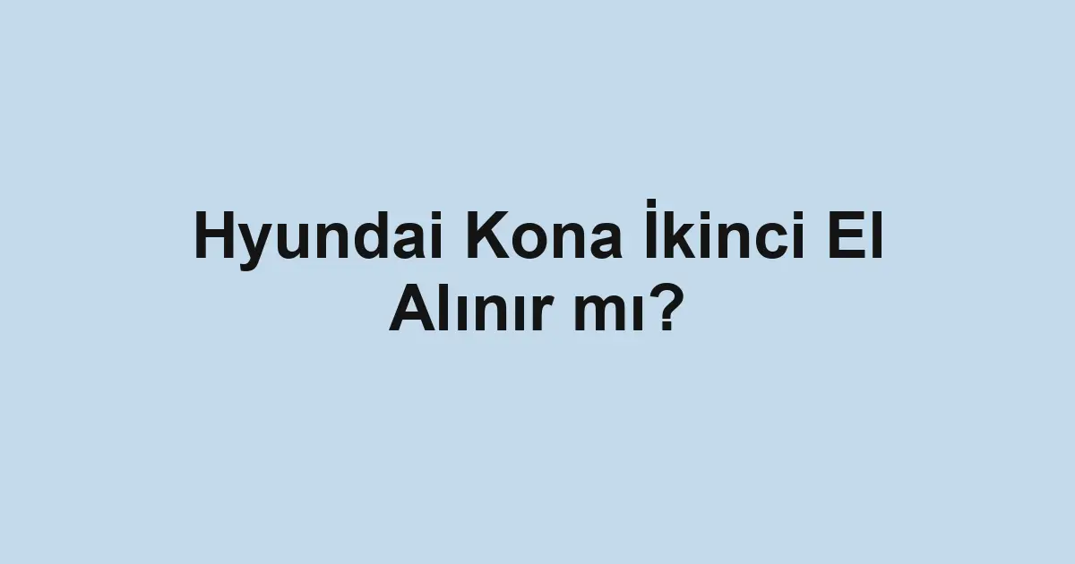 Satılık araba