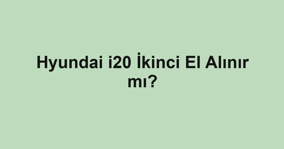 Satılık araba