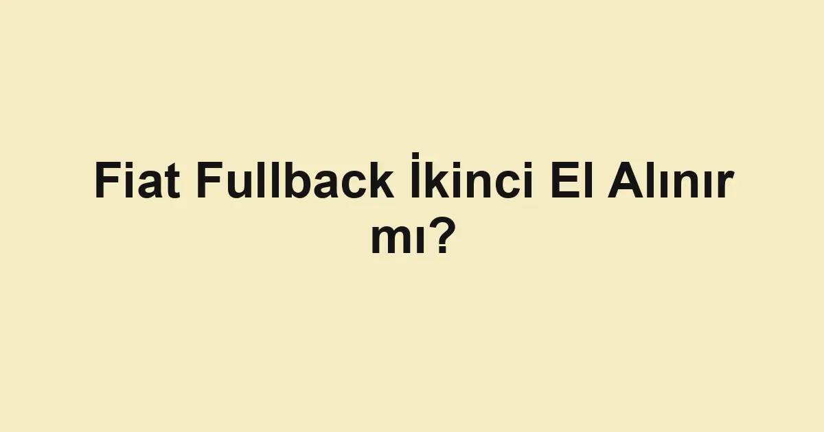 Satılık araba