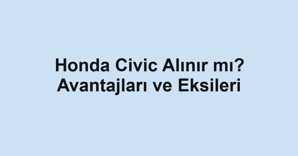 Satılık araba