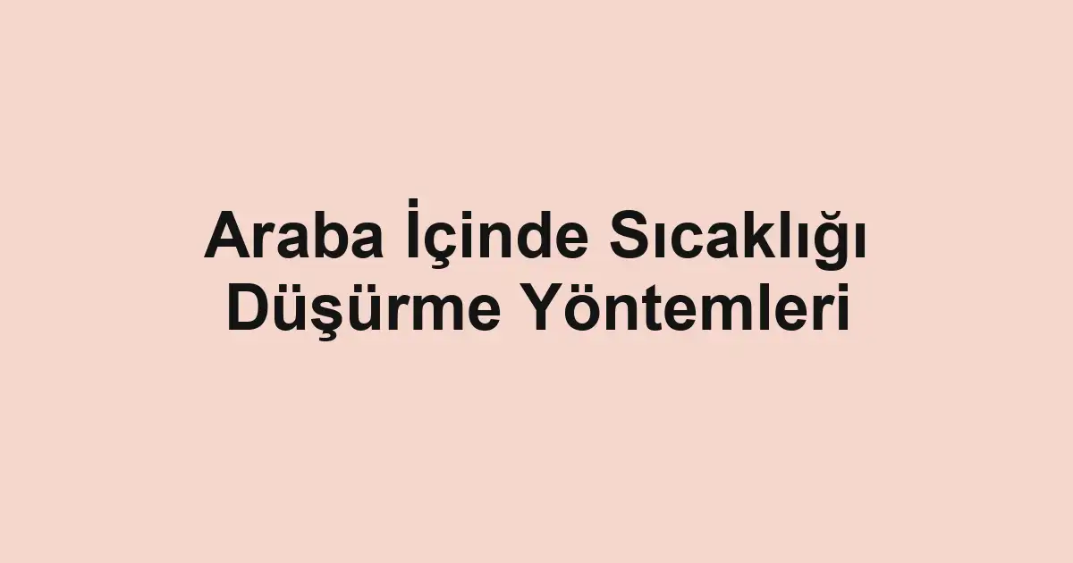 Satılık araba
