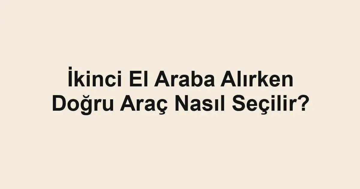 Satılık araba