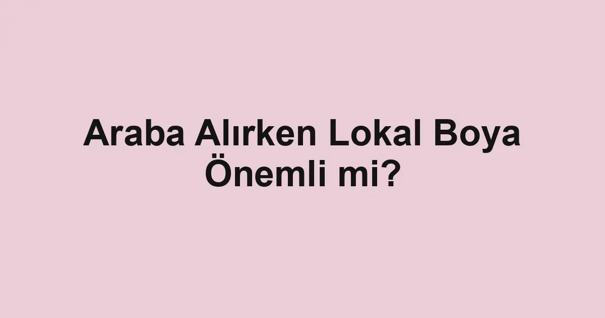 Satılık araba