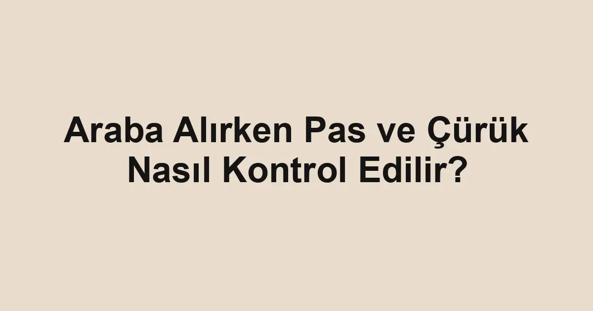 Satılık araba