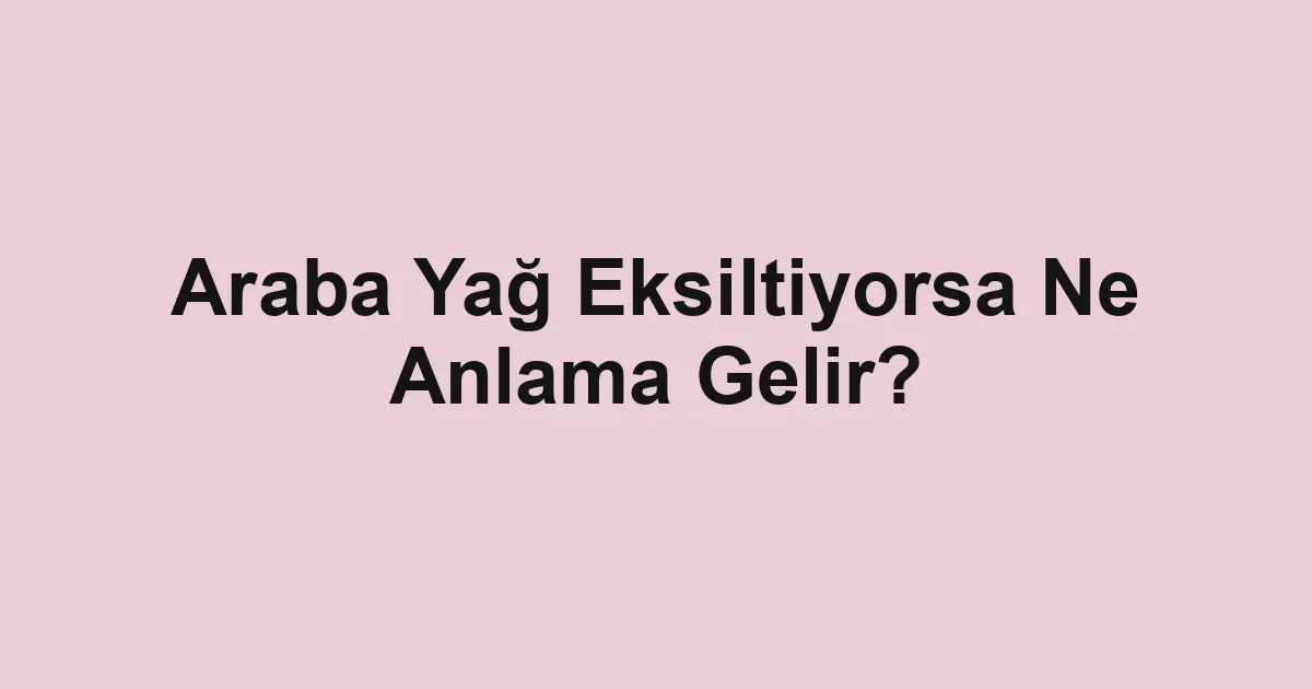 Satılık araba
