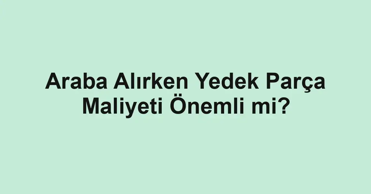 Satılık araba