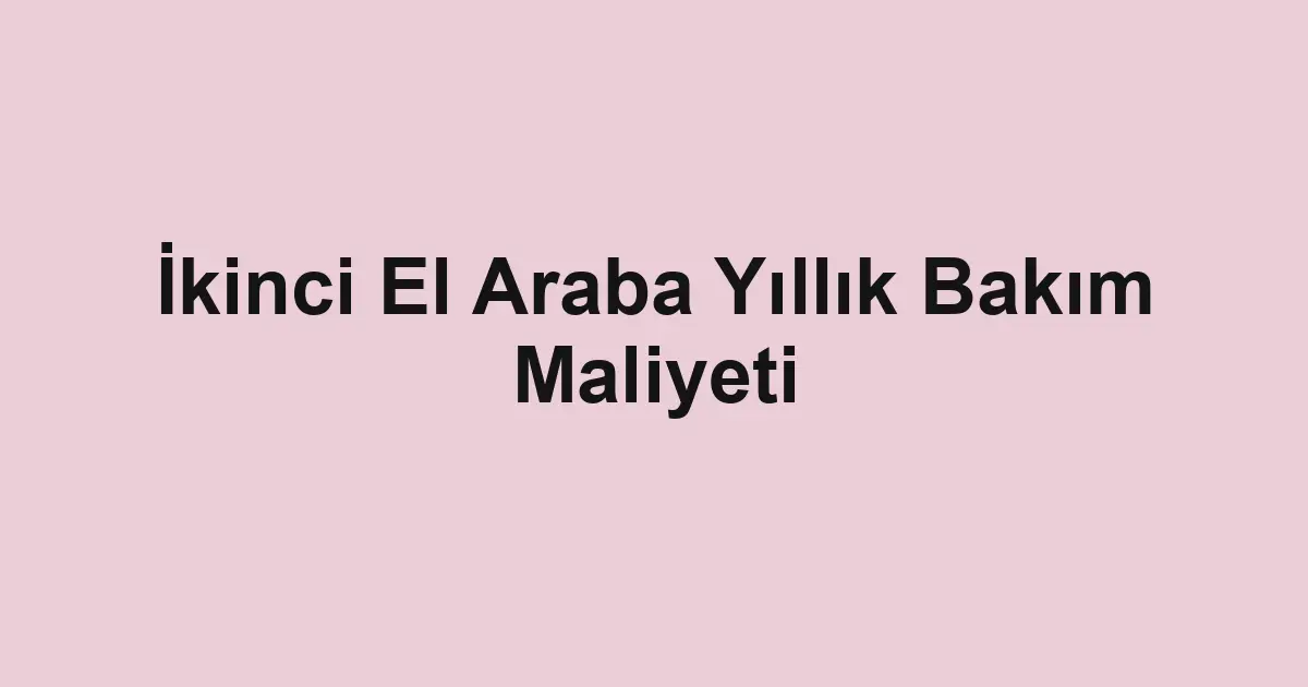 Satılık araba