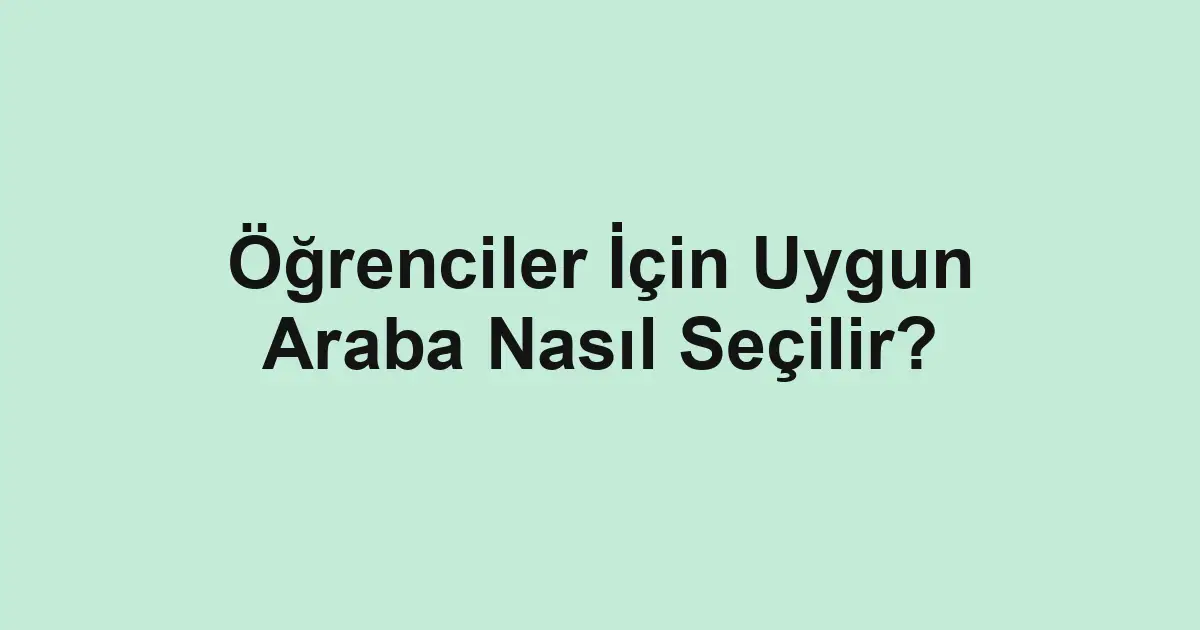 Satılık araba