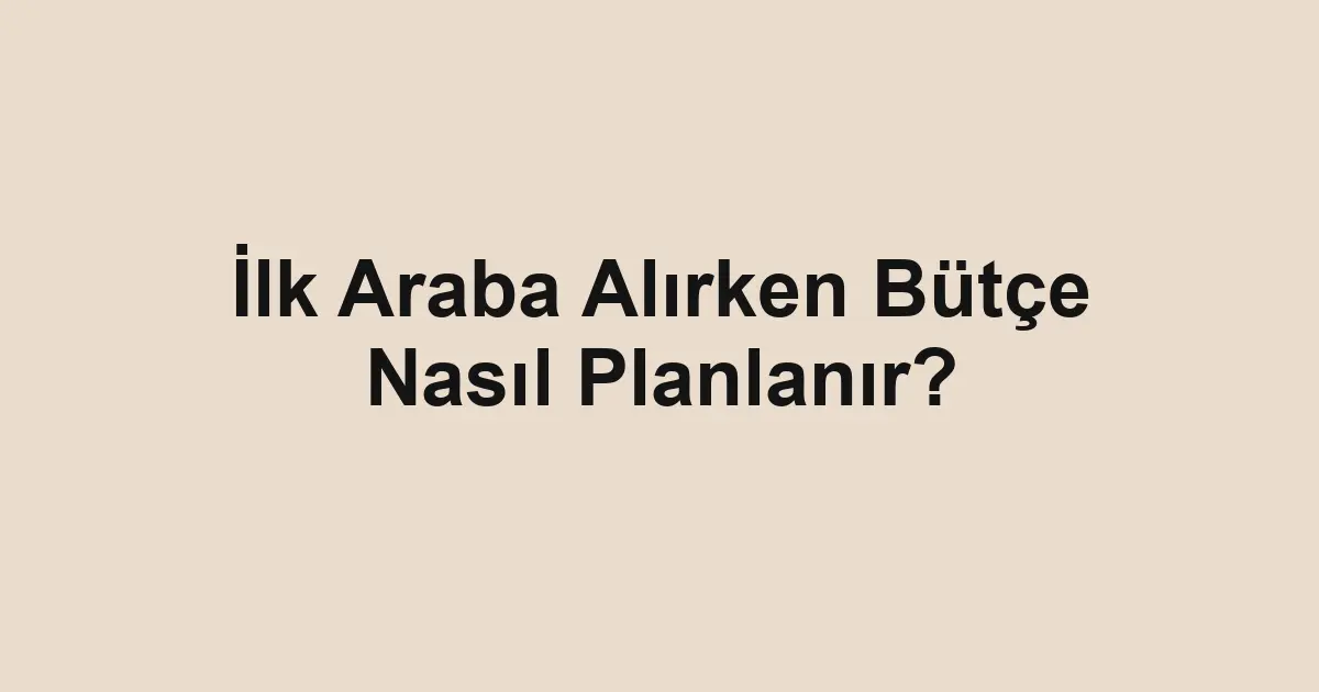 Satılık araba