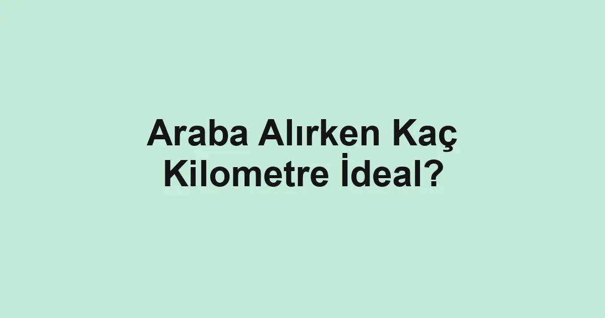 Satılık araba