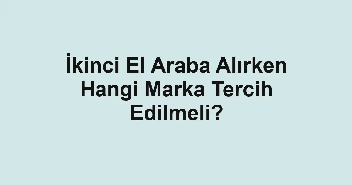 Satılık araba