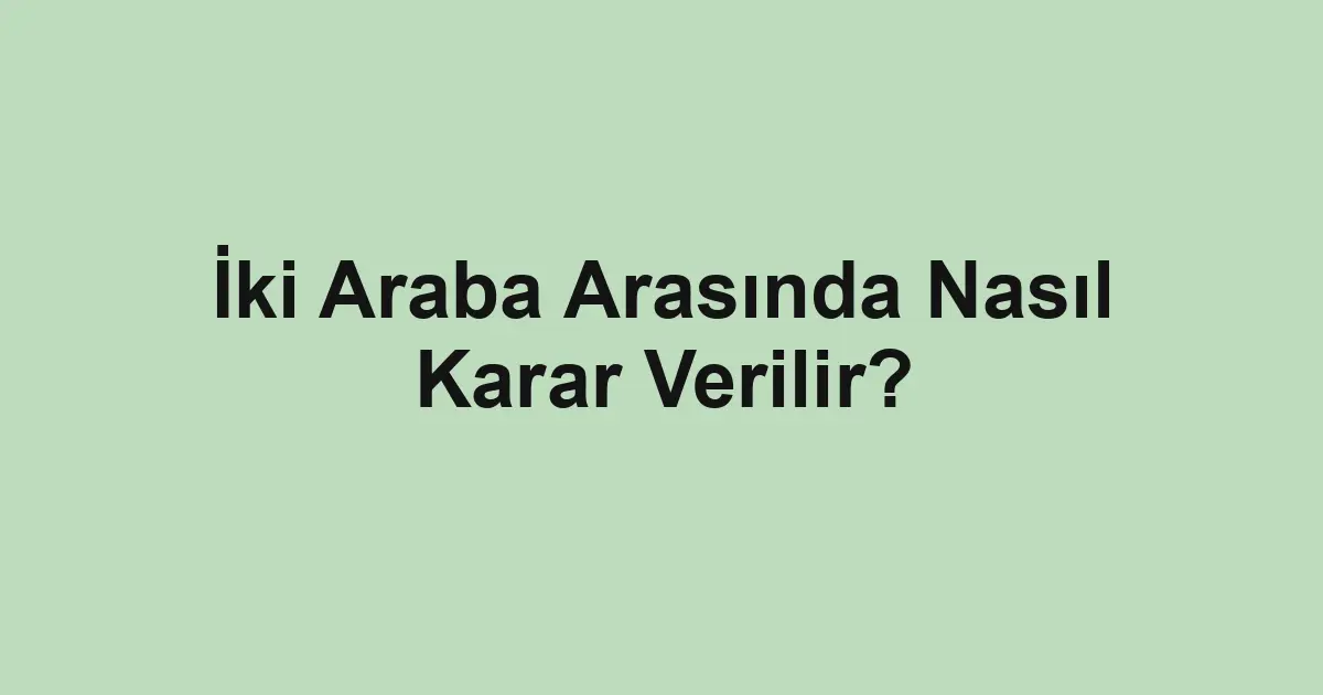 Satılık araba
