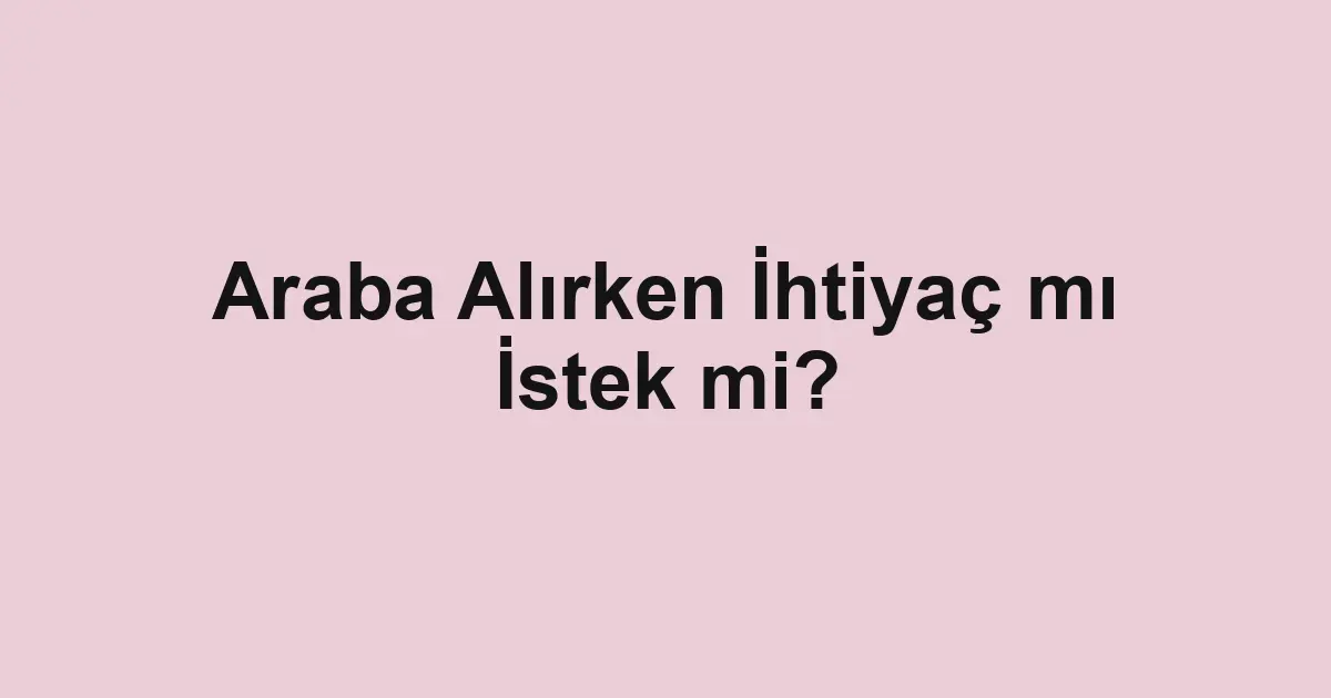 Satılık araba