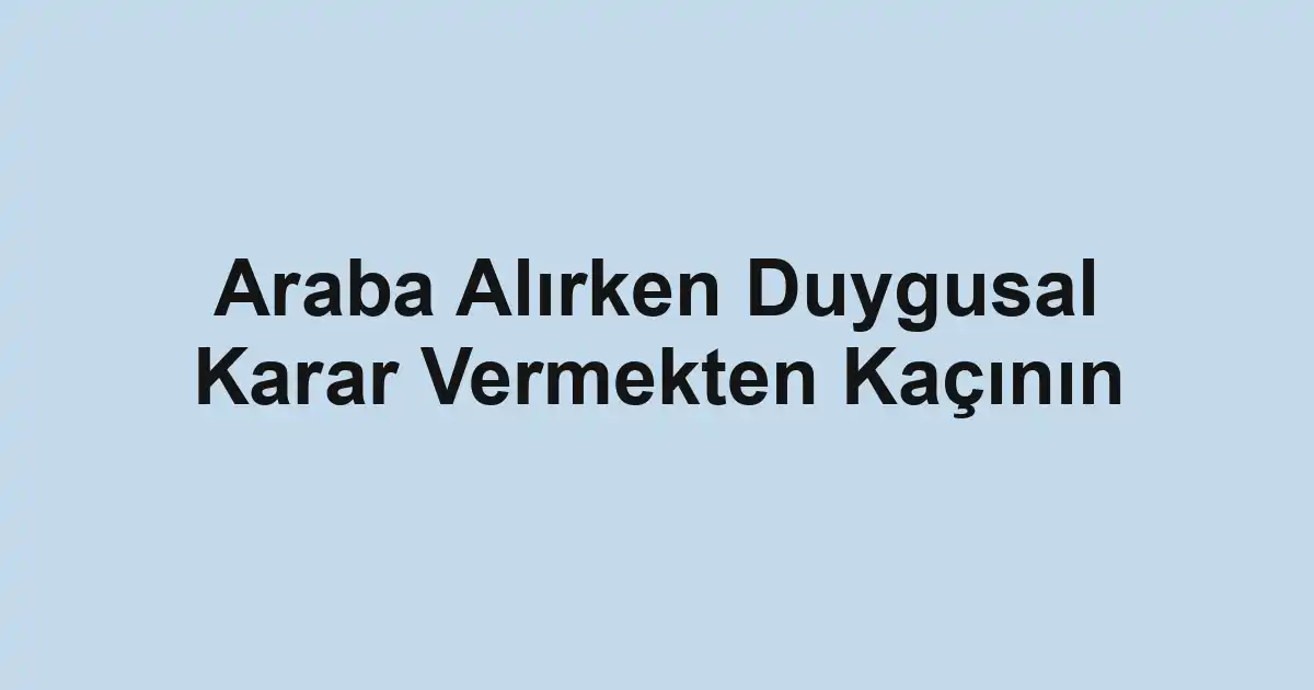 Satılık araba