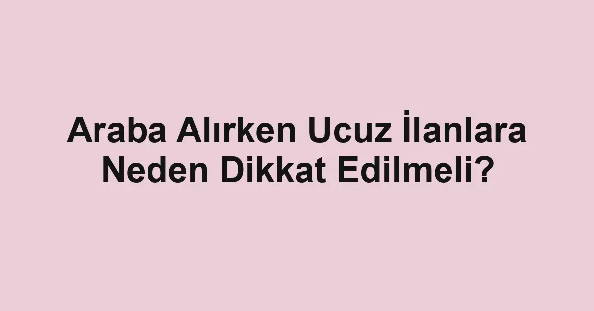 Satılık araba