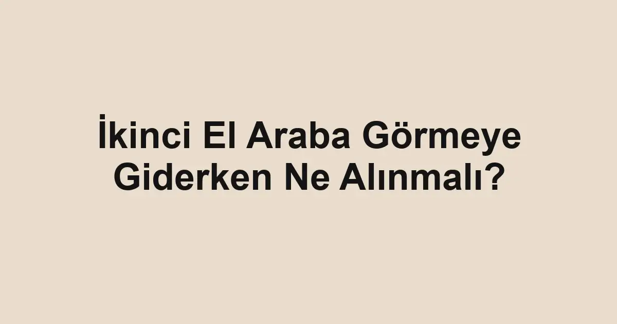 Satılık araba