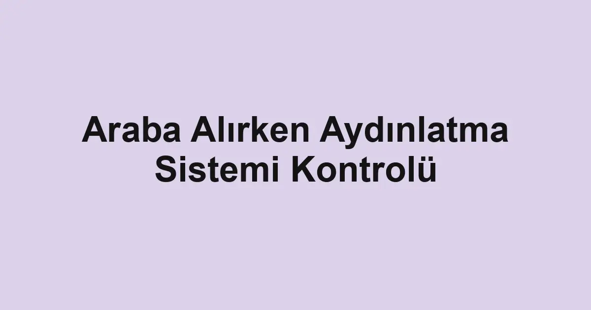 Satılık araba