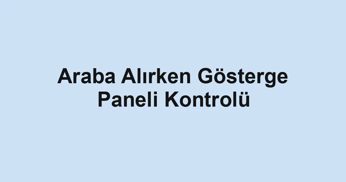 Satılık araba