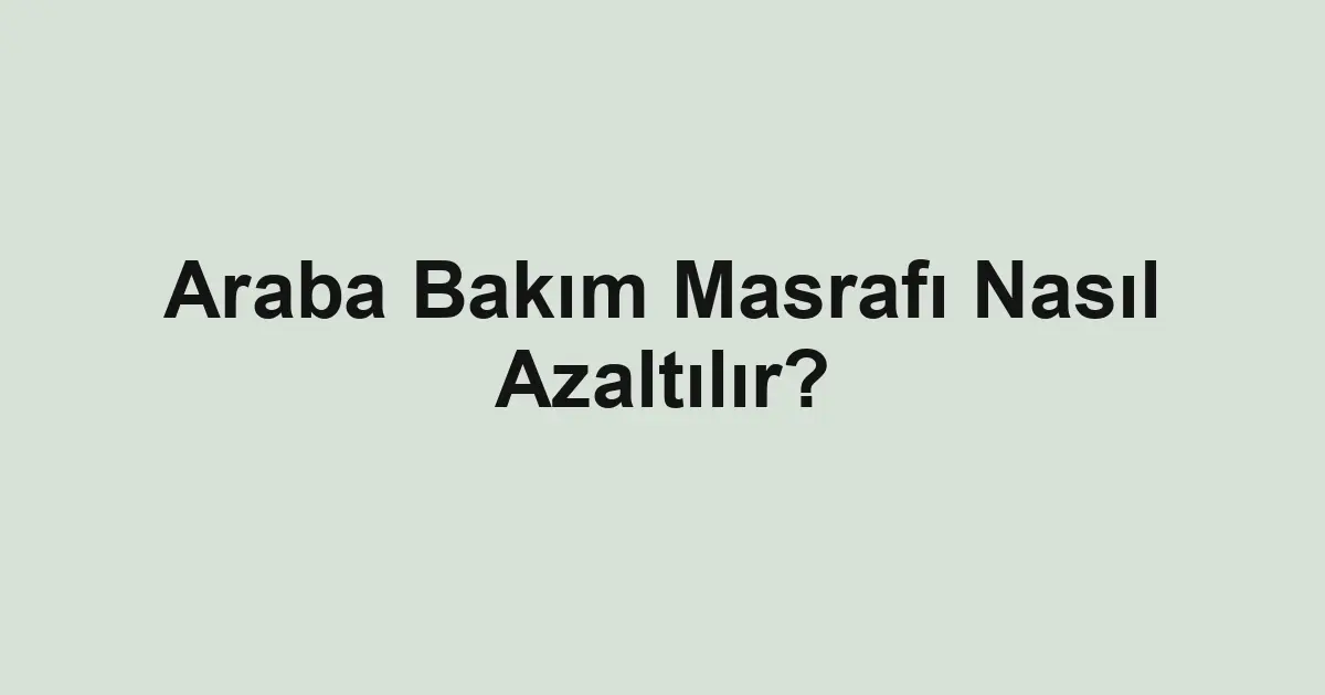 Satılık araba