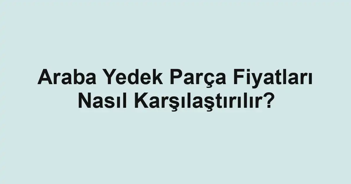 Satılık araba