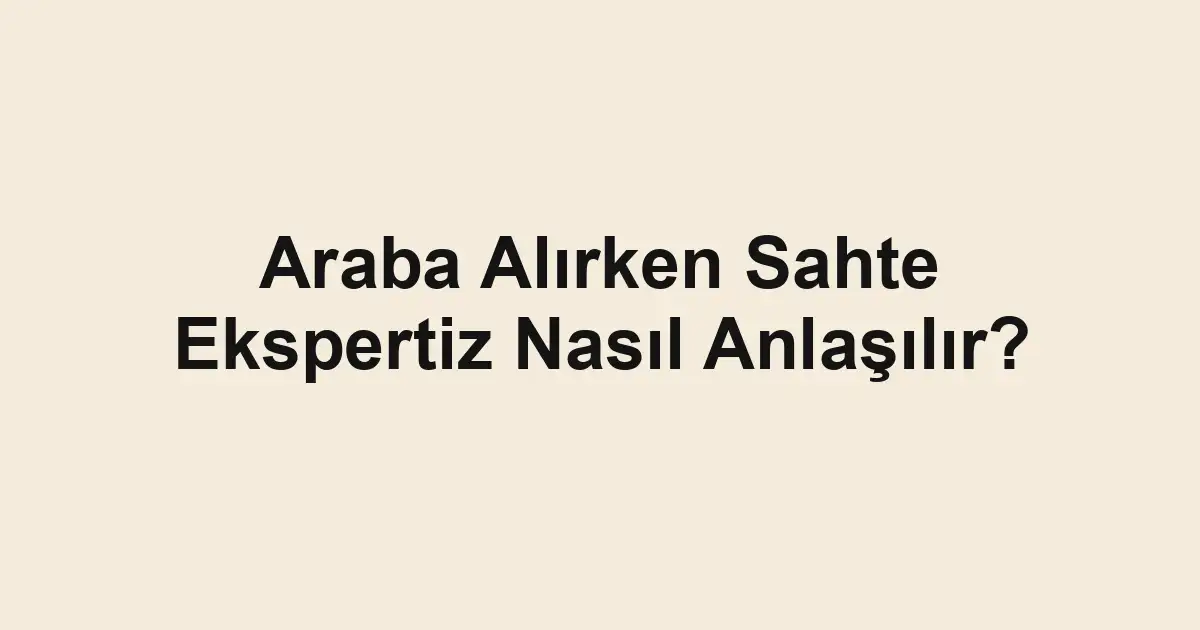 Satılık araba
