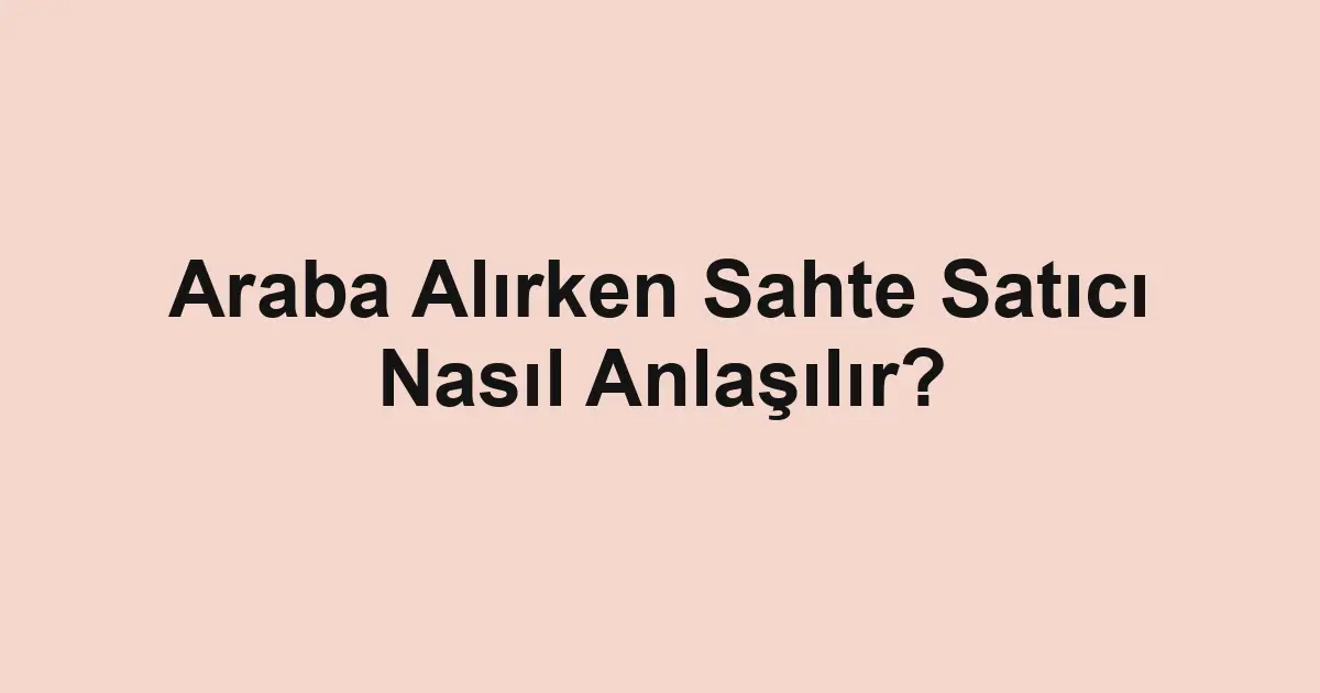 Satılık araba