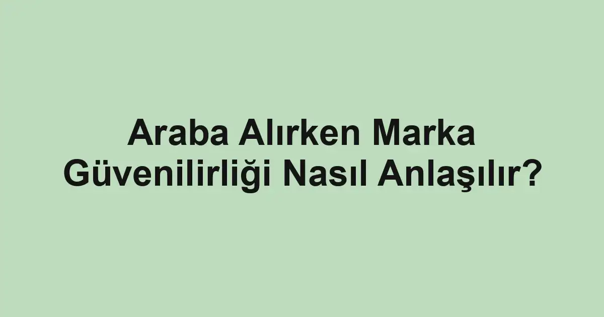 Satılık araba