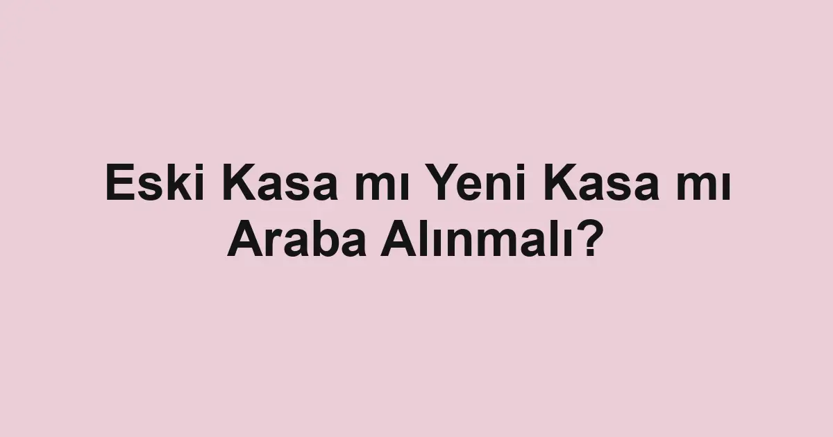 Satılık araba