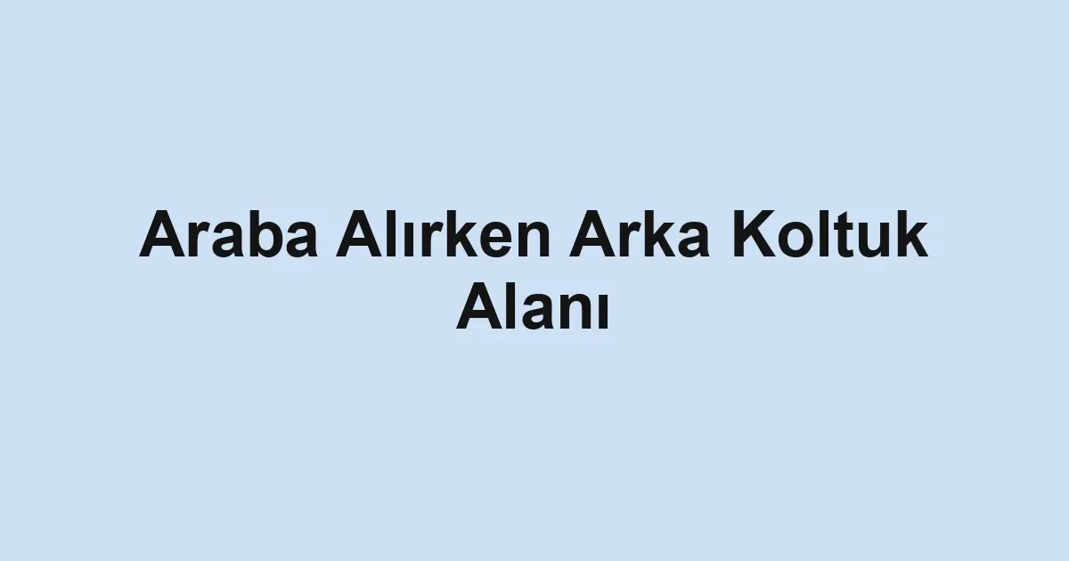 Satılık araba
