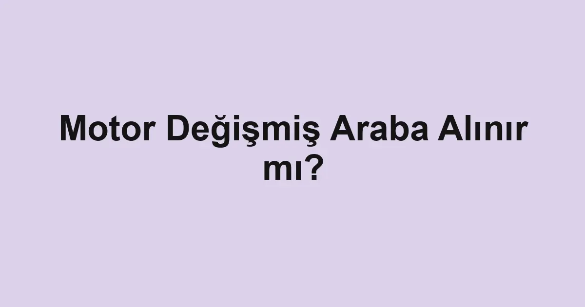Satılık araba