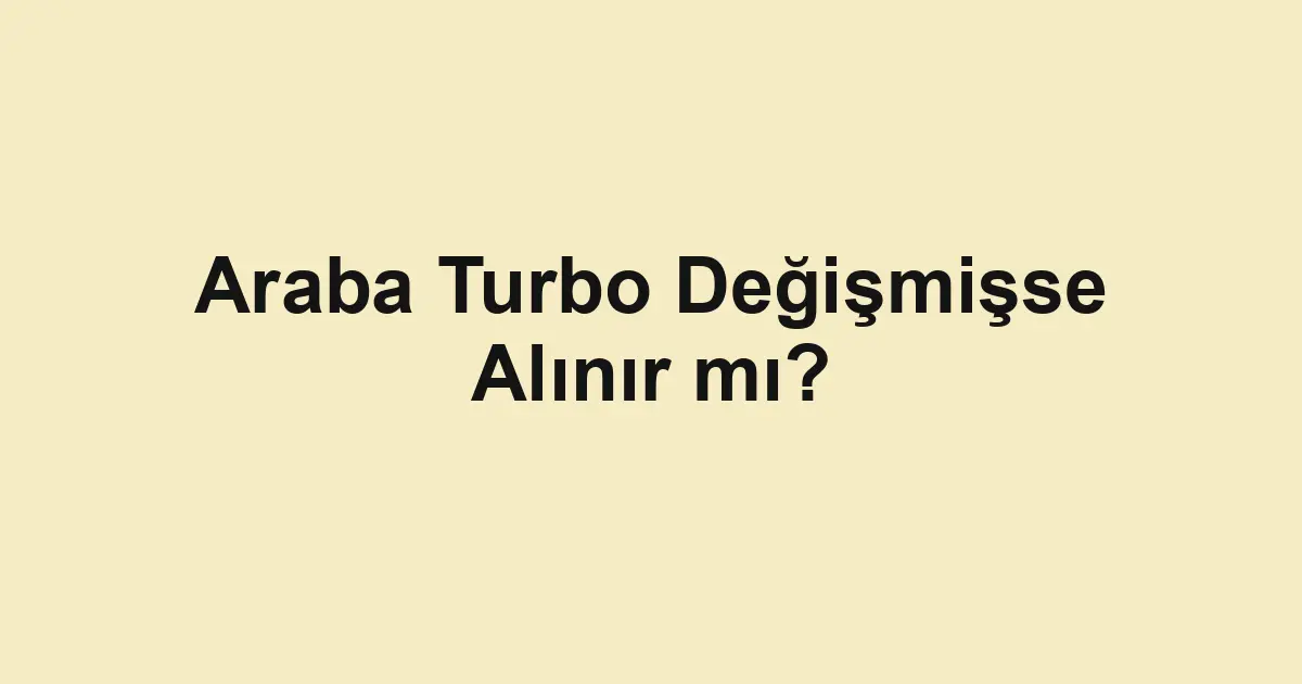 Satılık araba