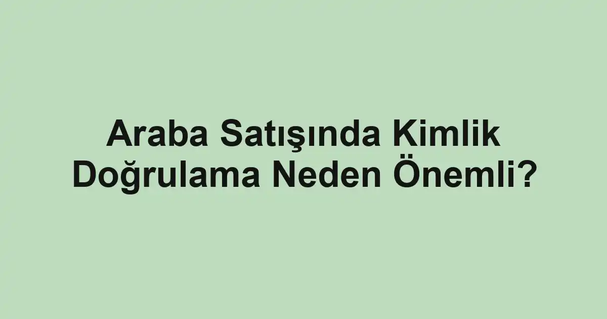 Satılık araba