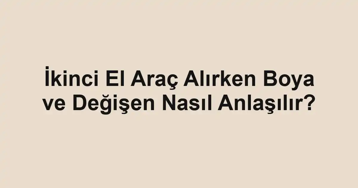 Satılık araba