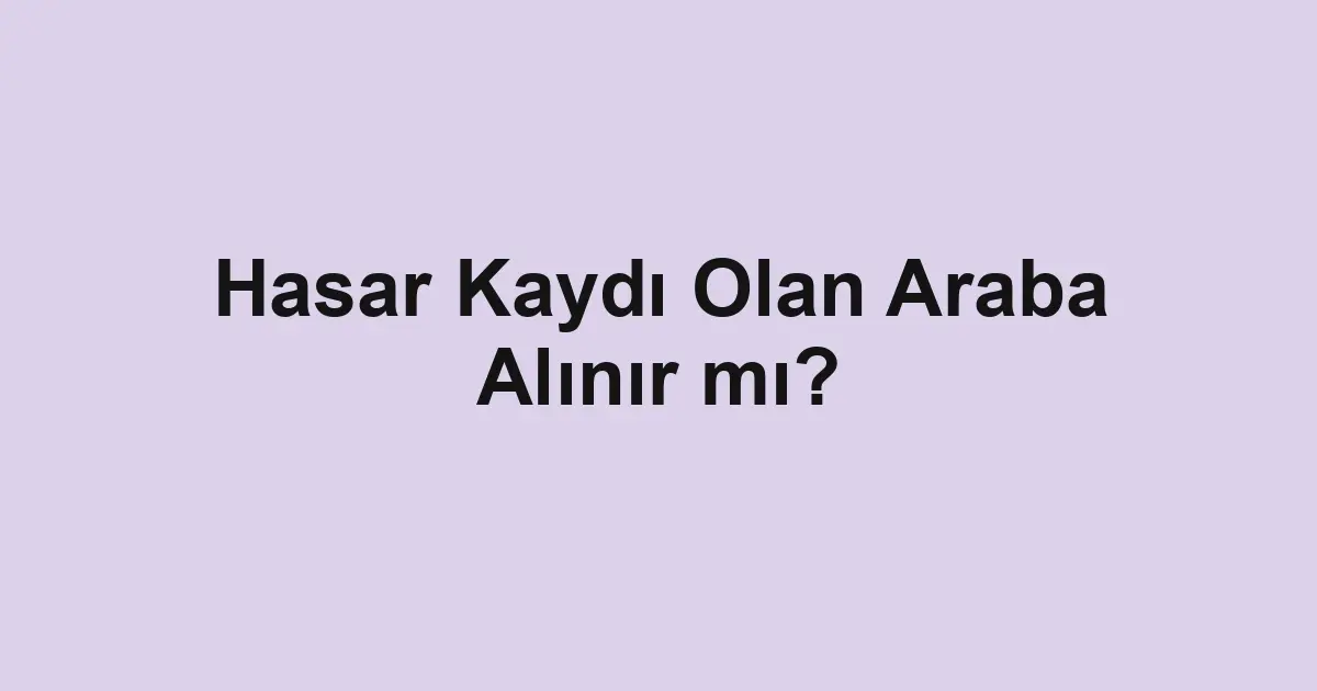 Satılık araba