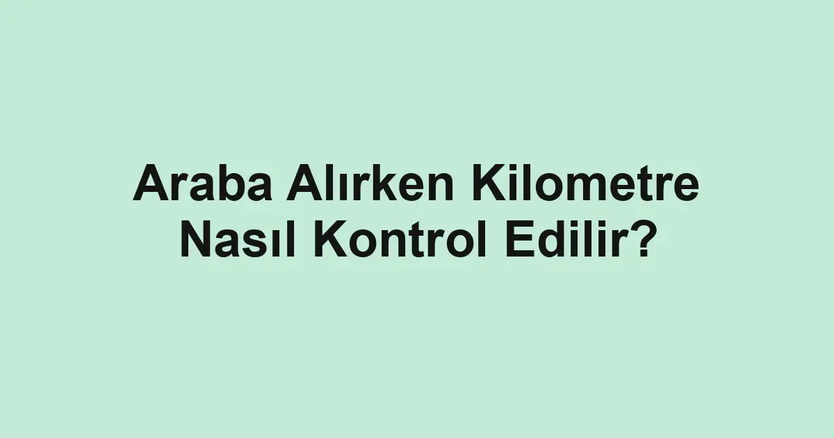 Satılık araba