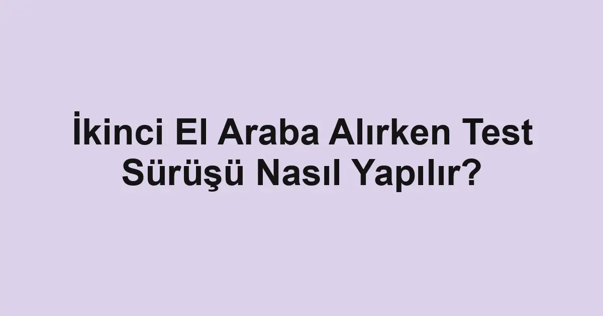 Satılık araba
