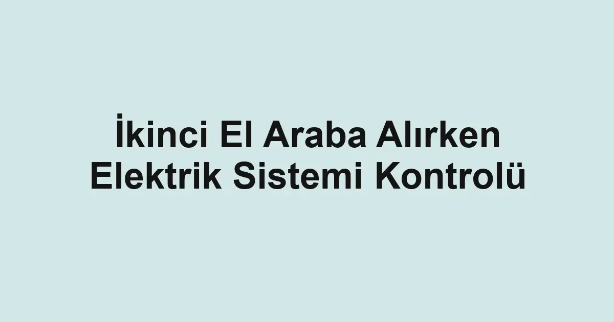Satılık araba