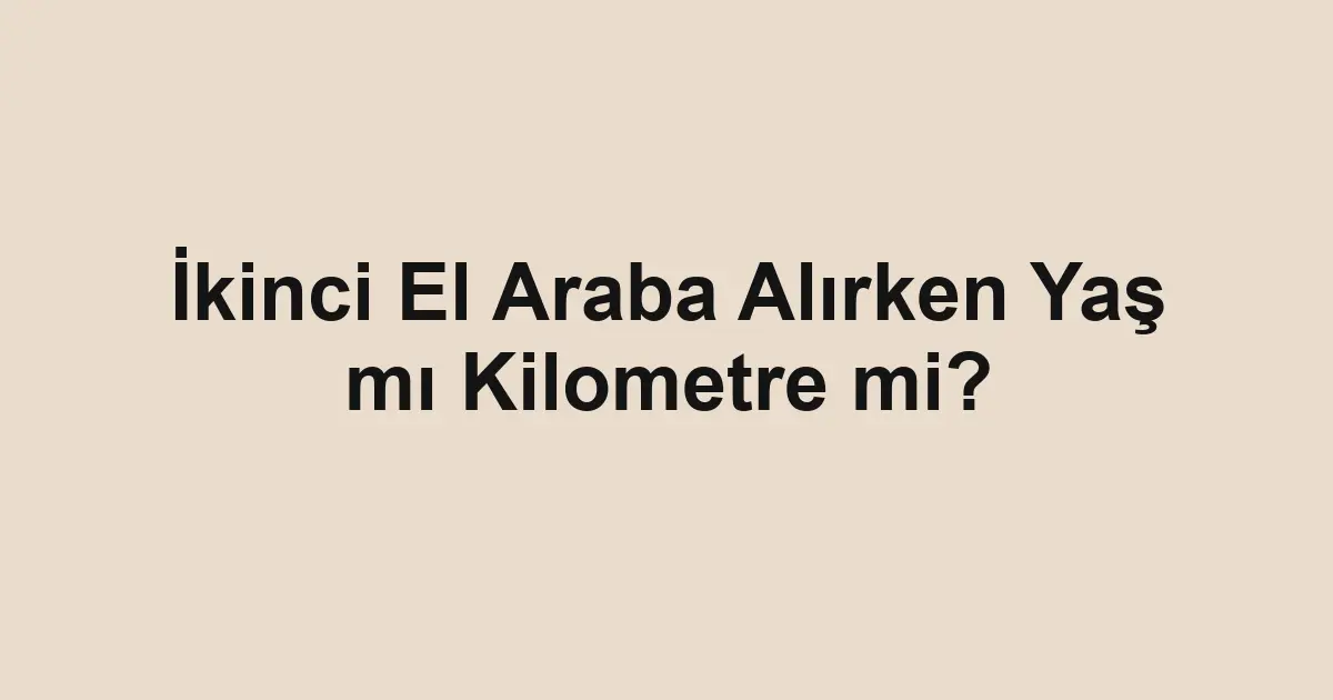 Satılık araba