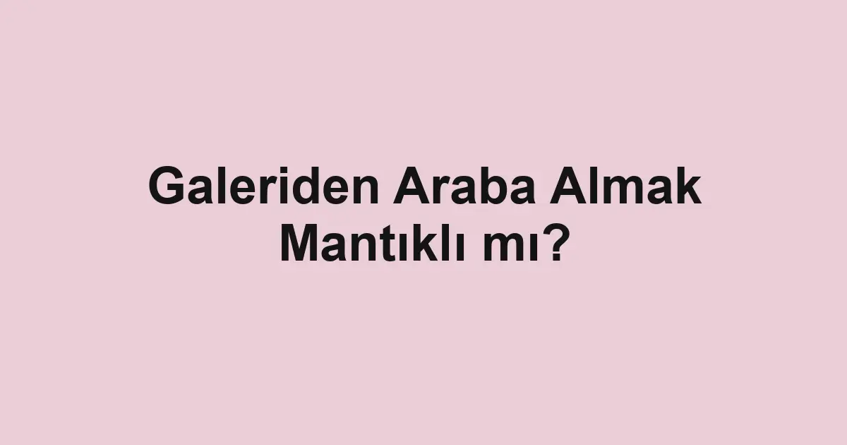 Satılık araba