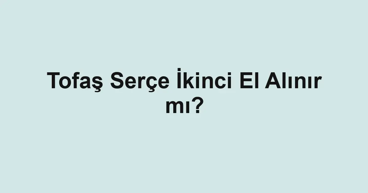 Satılık araba